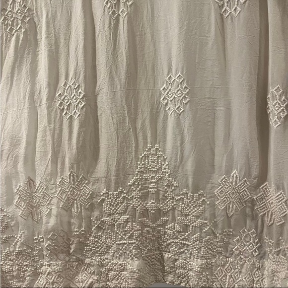 Johnny Was motley Open Kimono Cardigan ivory embroidered boho cover up - Picture 10 of 12